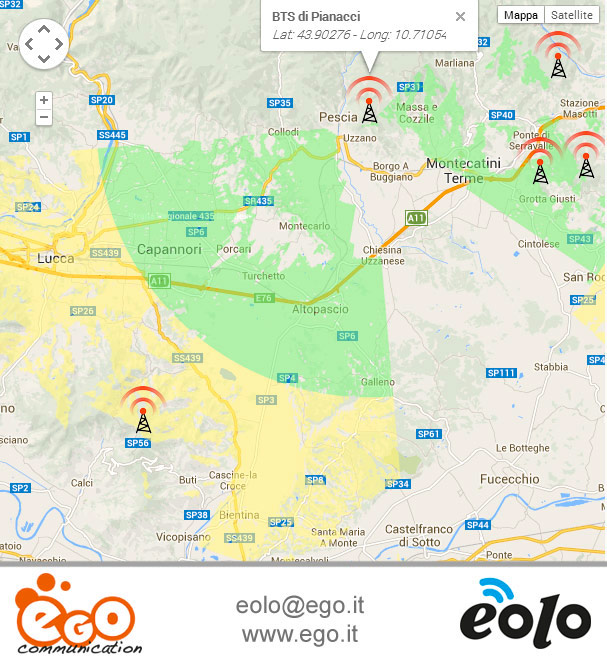 Connessione ADSL Wireless Pescia