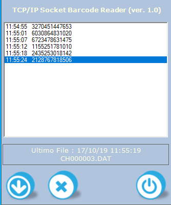 TCP IP Socket barcode Reader